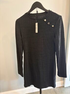 Cupshe Black Long-Sleeve dress new with tags